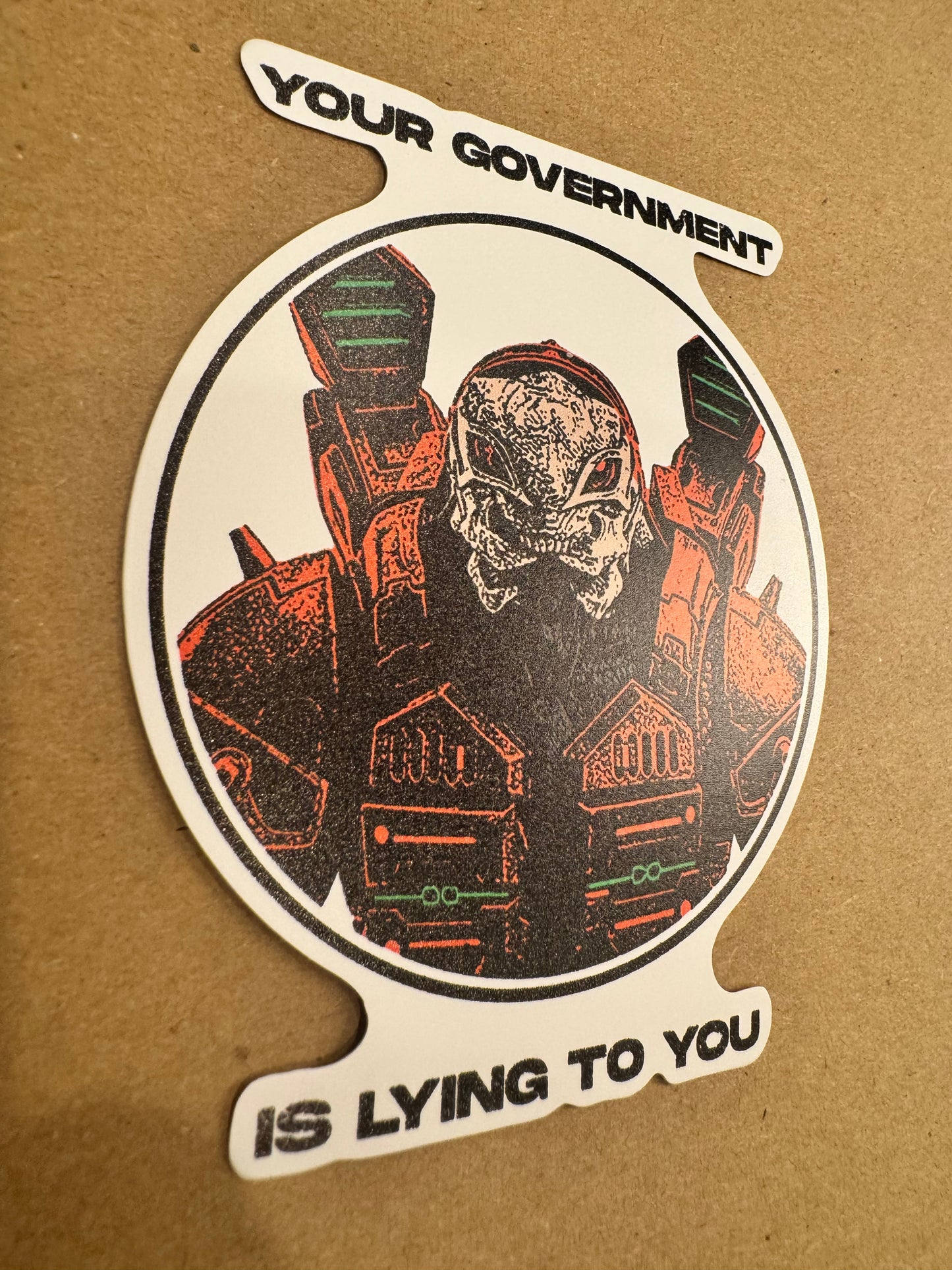 Lying Sticker