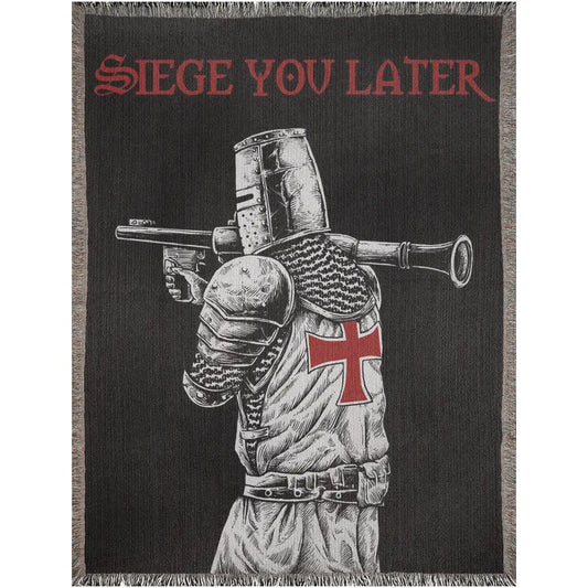 Siege You Later (Woven Blanket) Threat Llama