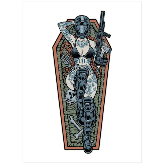 Space Siren (Sticker) Threat Llama