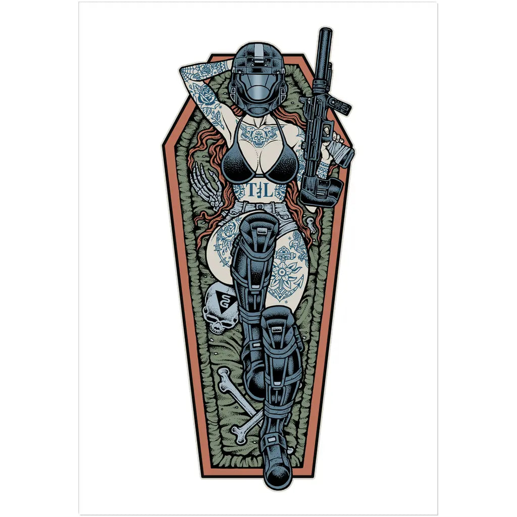 Space Siren (Sticker) Threat Llama