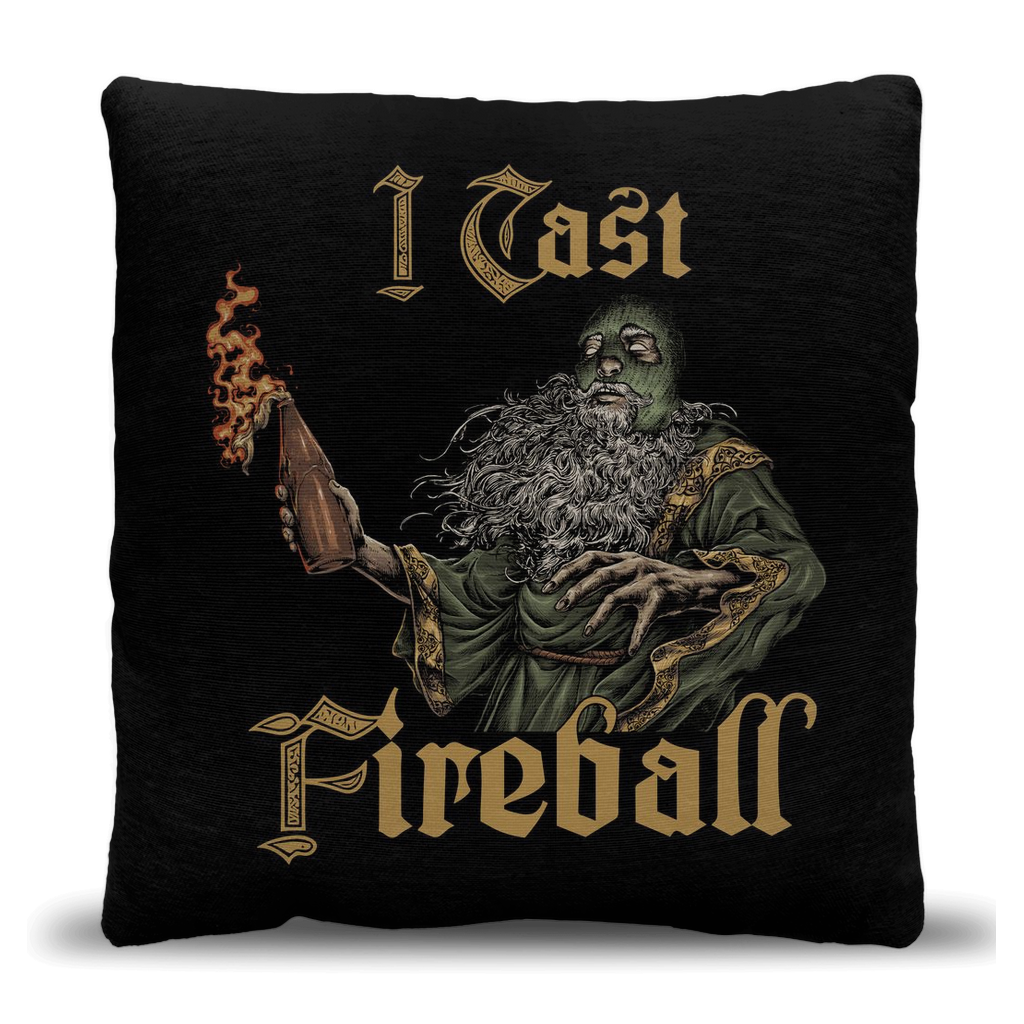 I Cast Fireball (Woven Pillow)