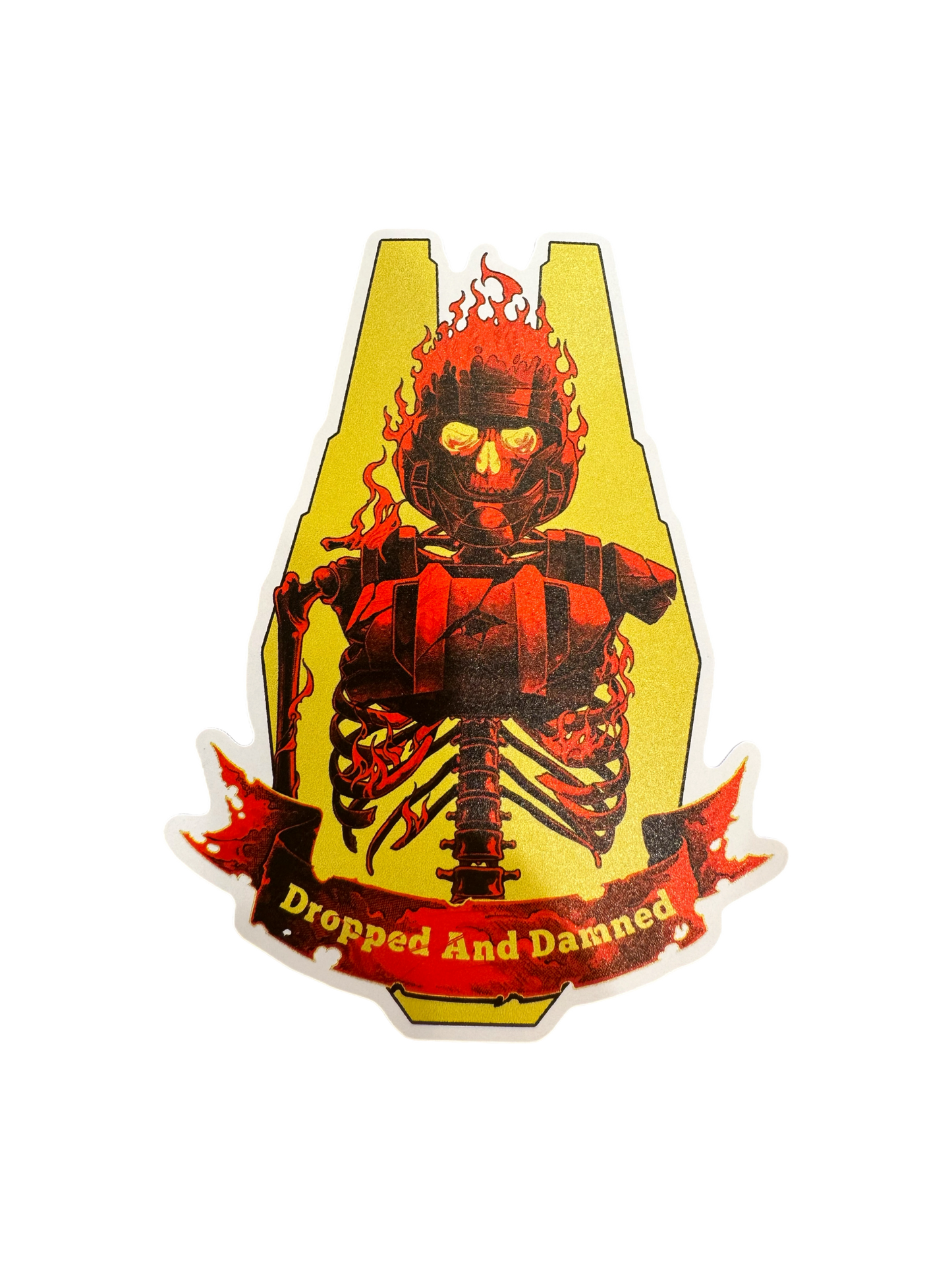 Dropped And Damned Sticker
