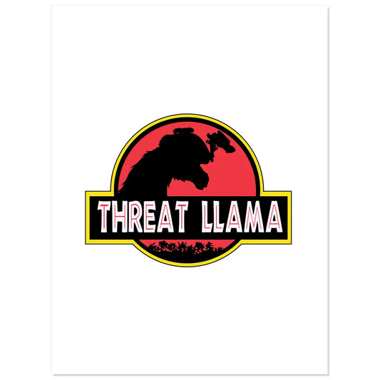 Dino Llama (Sticker) Threat Llama