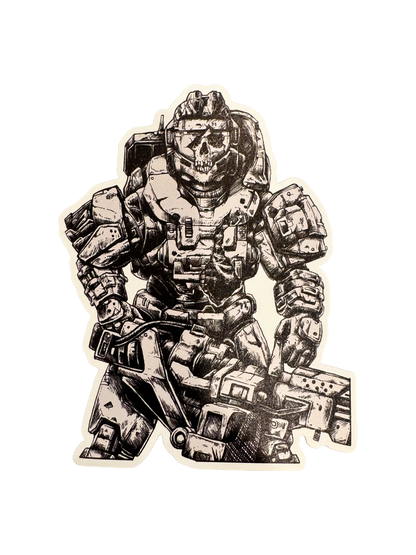 Walking Tank Sticker