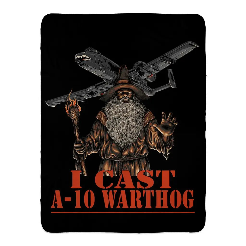 I Cast A-10 Warthog (Fleece Blanket) Threat Llama
