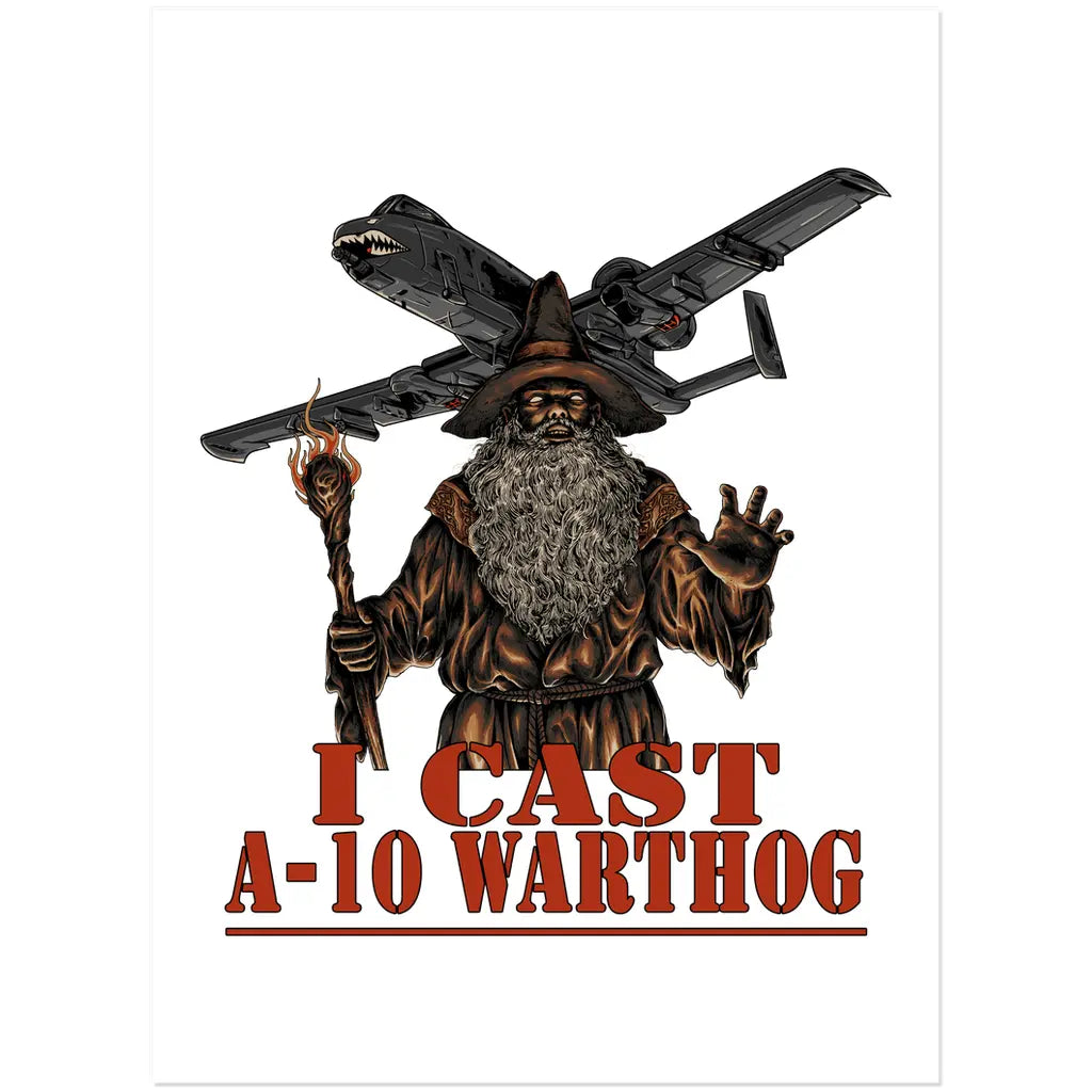 I Cast A-10 Warthog (Sticker) Threat Llama