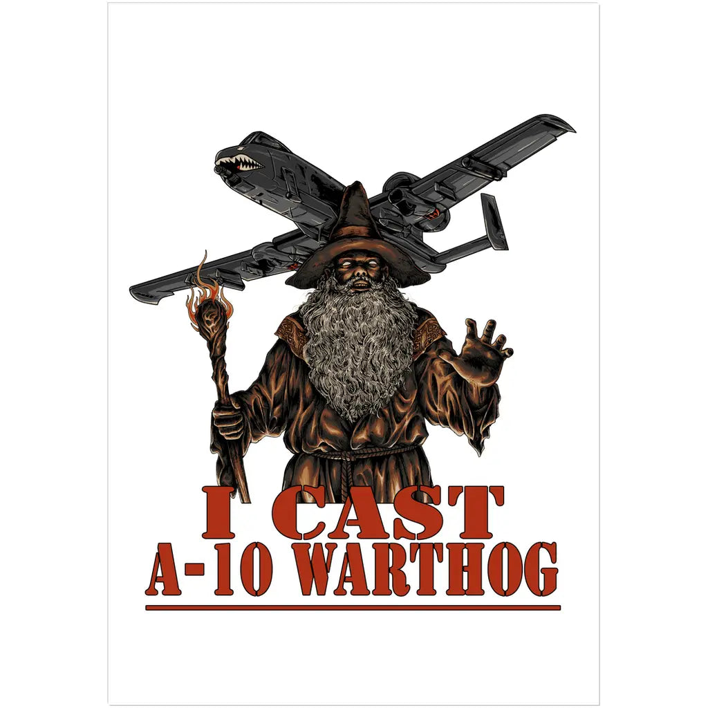 I Cast A-10 Warthog (Sticker) Threat Llama