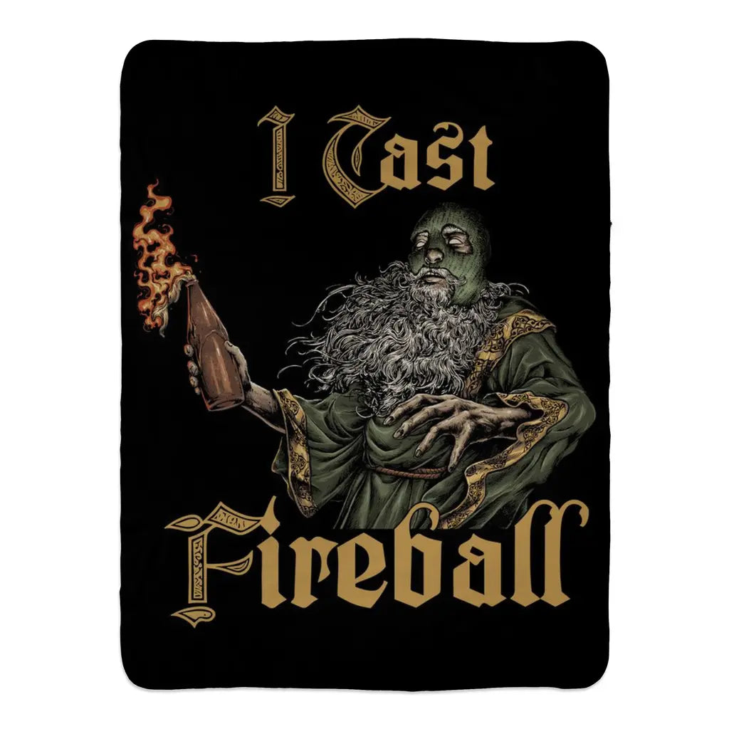 I Cast Fireball (Fleece Blanket) Threat Llama