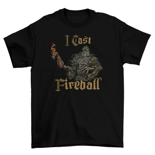 I Cast Fireball (Oversized Shirt) Threat Llama