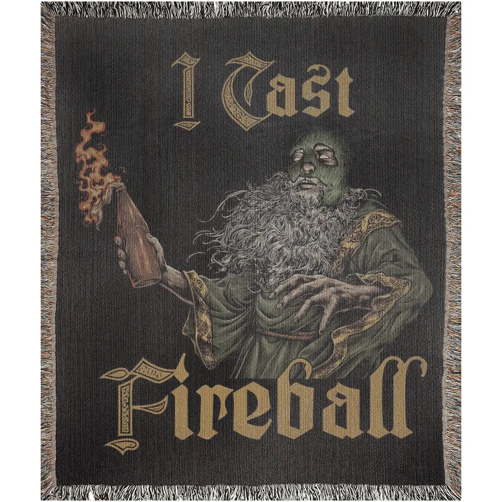 I Cast Fireball (Woven Blanket) Threat Llama