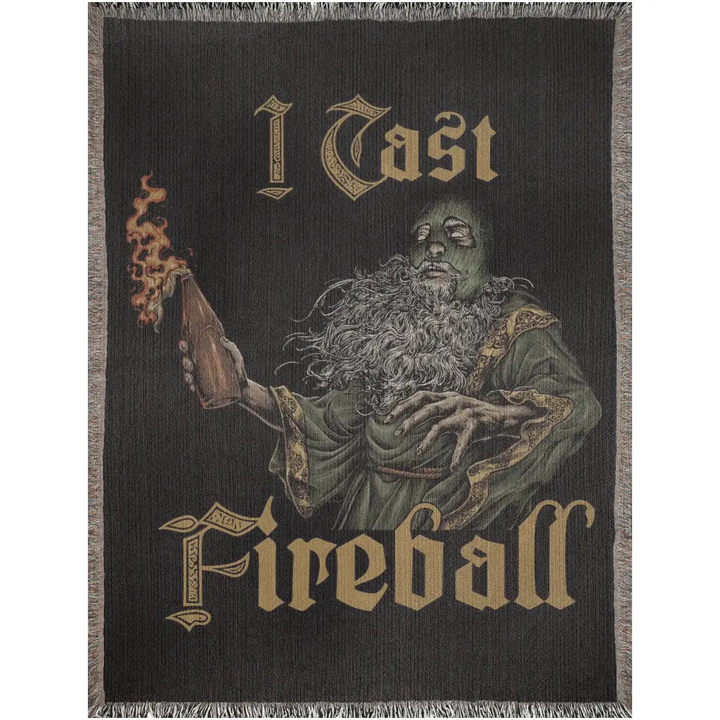 I Cast Fireball (Woven Blanket) Threat Llama