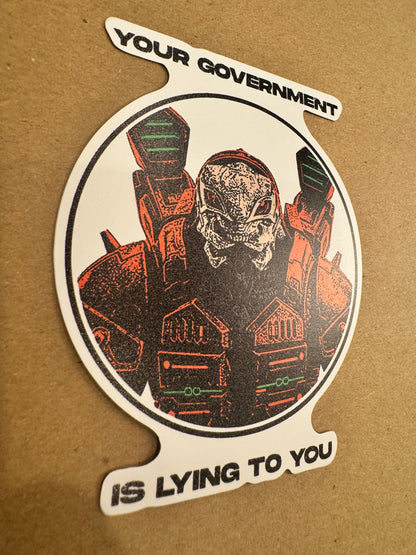 Lying Sticker