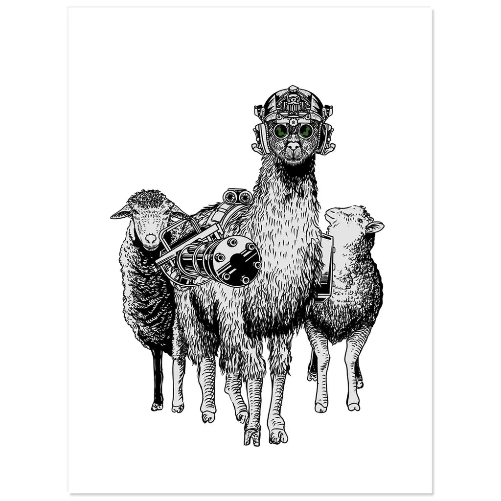 Llama Guardian (Sticker) Threat Llama