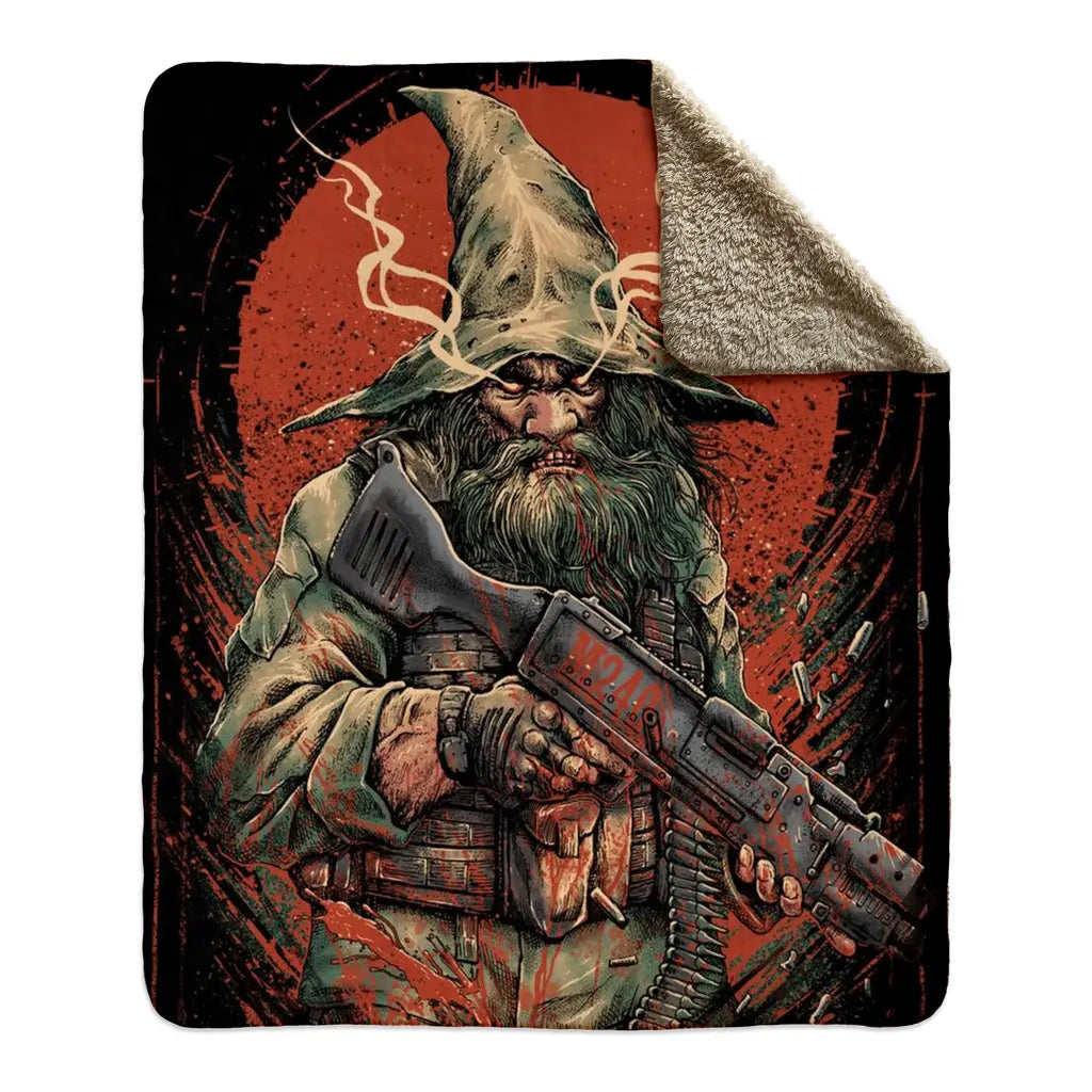 M240 Wizard (Fleece Blanket) - Threat Llama