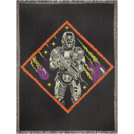 Metal Rain Woven Blanket
