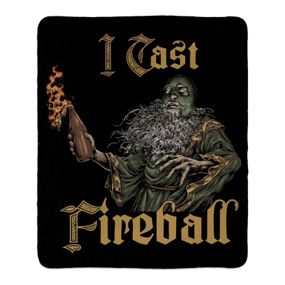 I Cast Fireball (Fleece Blanket)